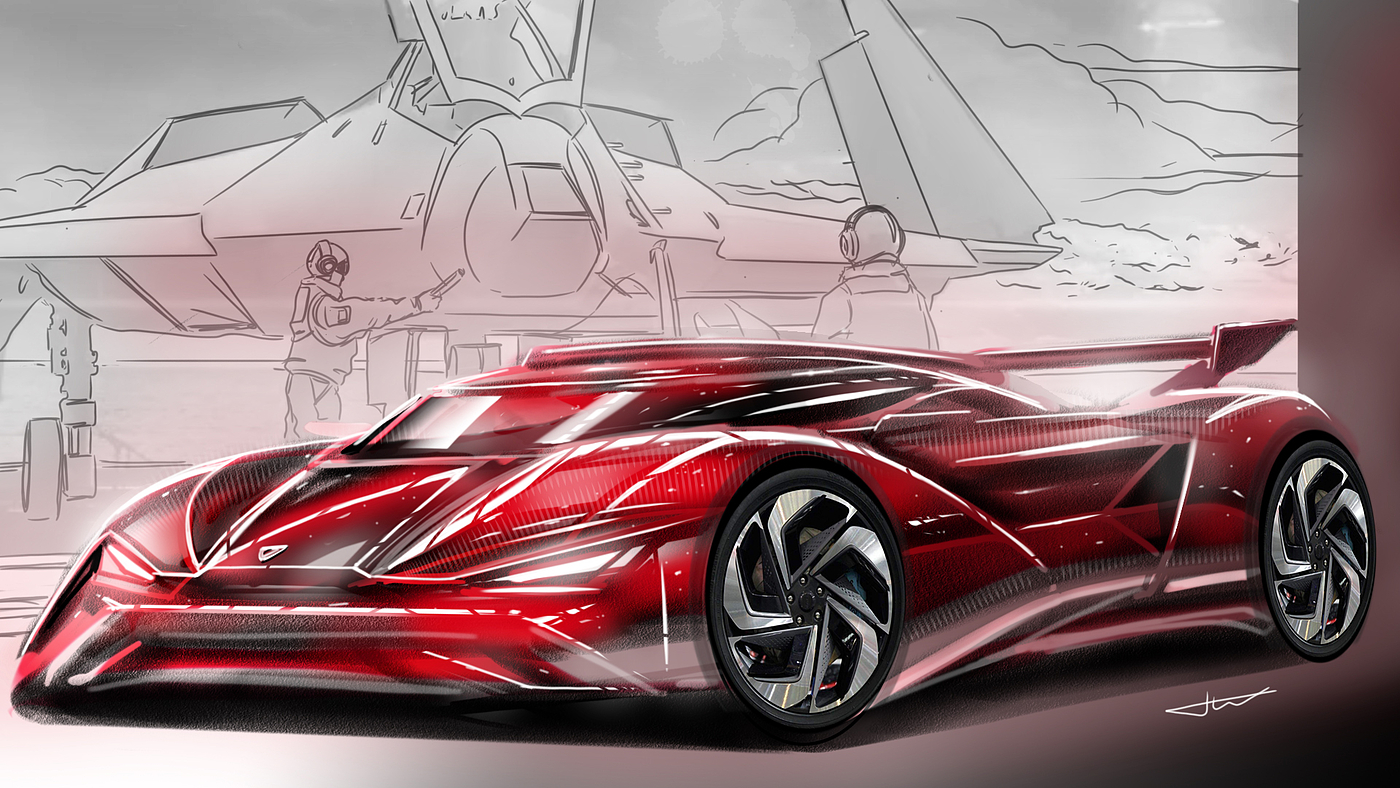 vehicle，Automobile design，product design，Hand drawn products，Hand drawn video，Hand drawn tutorial，conceptual design，Mobile painting，