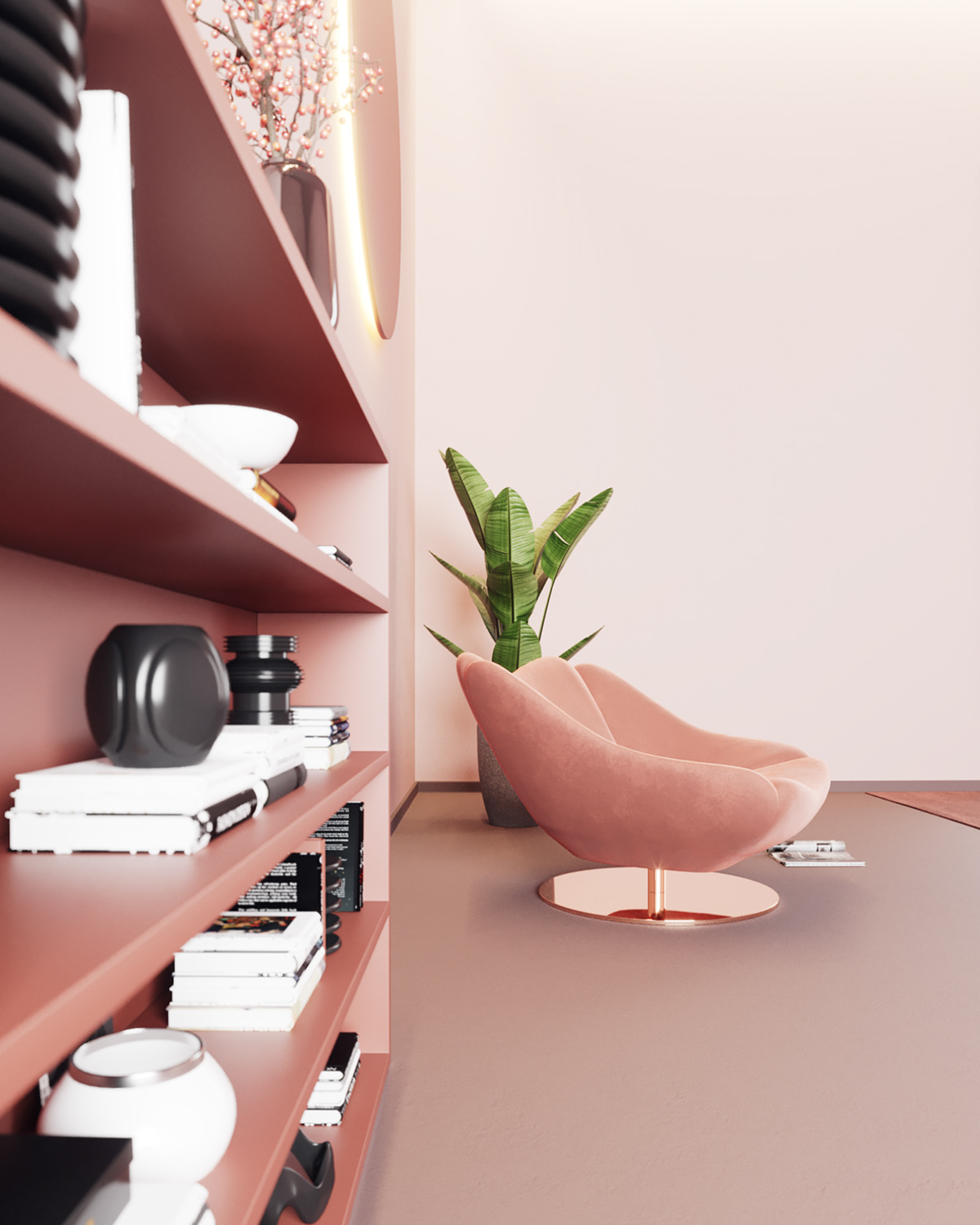 Armchair，furniture，visualization，Render，