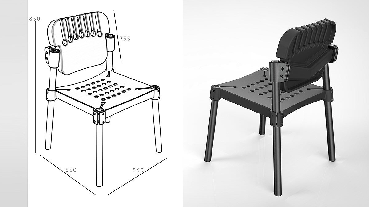 椅子，塑料，家具，人体工学，