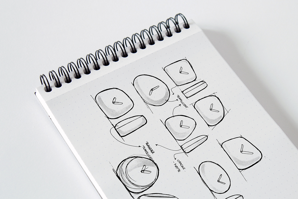 Clock，white，Matte，translucent，Frosting，