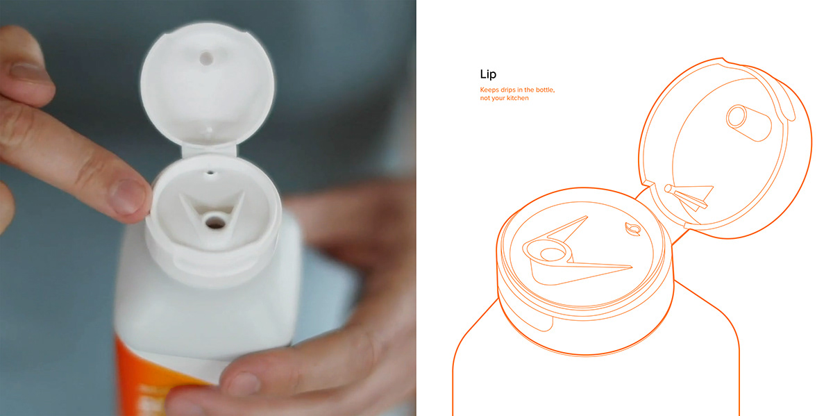 oil bottle，clean，practical，kitchen，packing design，