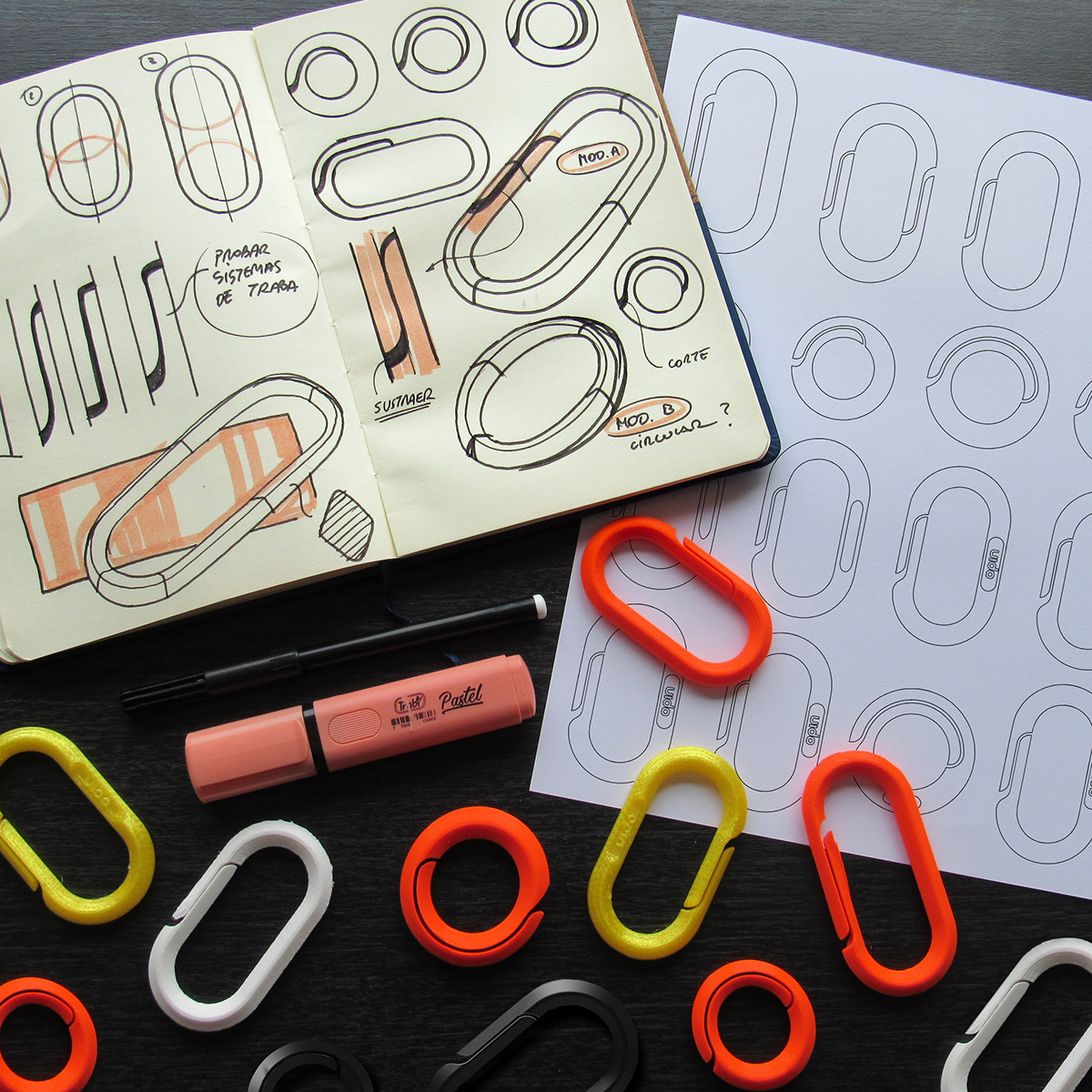 Mountaineering buckle，3D printing，Multicolor，durable，