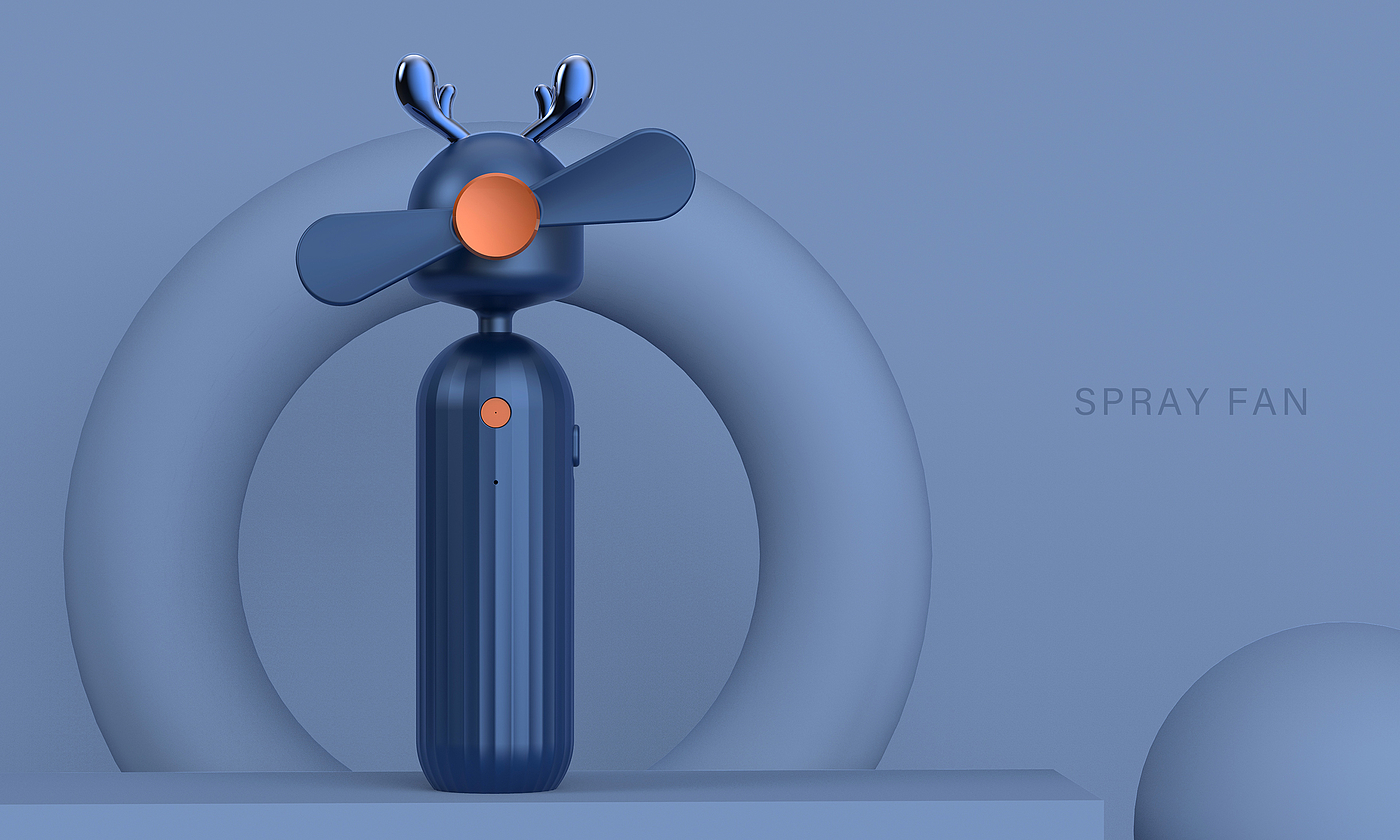 Fan，Cartoon，spray，product design，