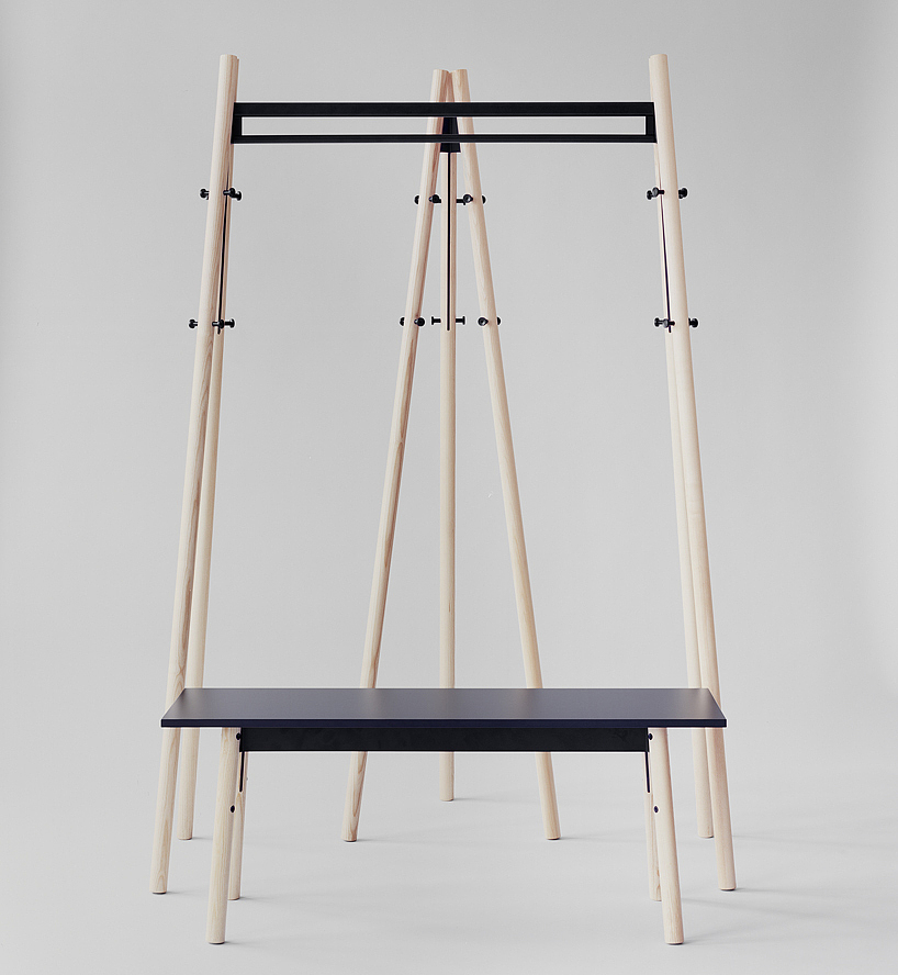 furniture design ，coat hanger，Simplicity，woodiness，product design，
