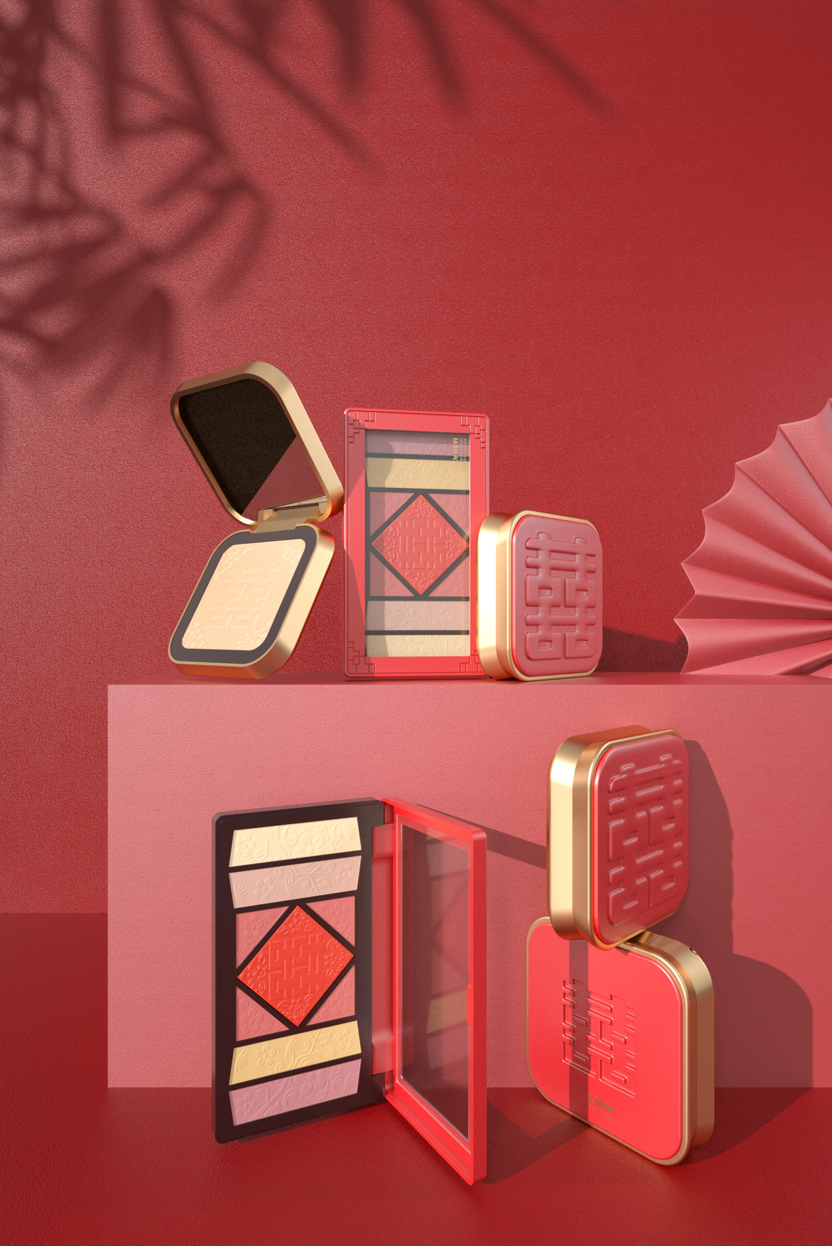 Chinese style，Festive，Wedding，Make-up，