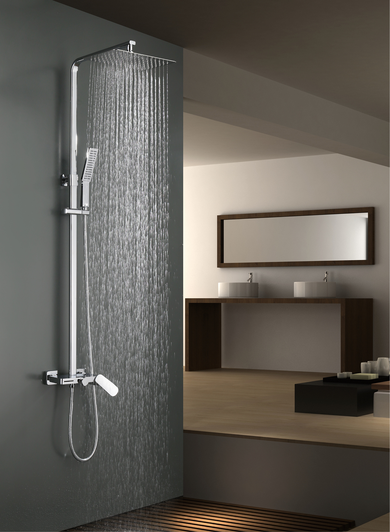 Like a waterfall, majestic atmosphere，