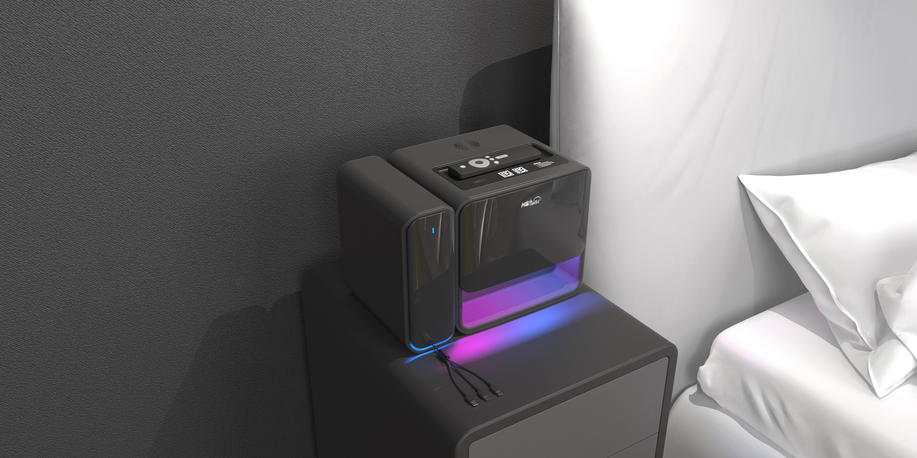 Intelligent storage box，Bluetooth Speaker ，Terminal control，