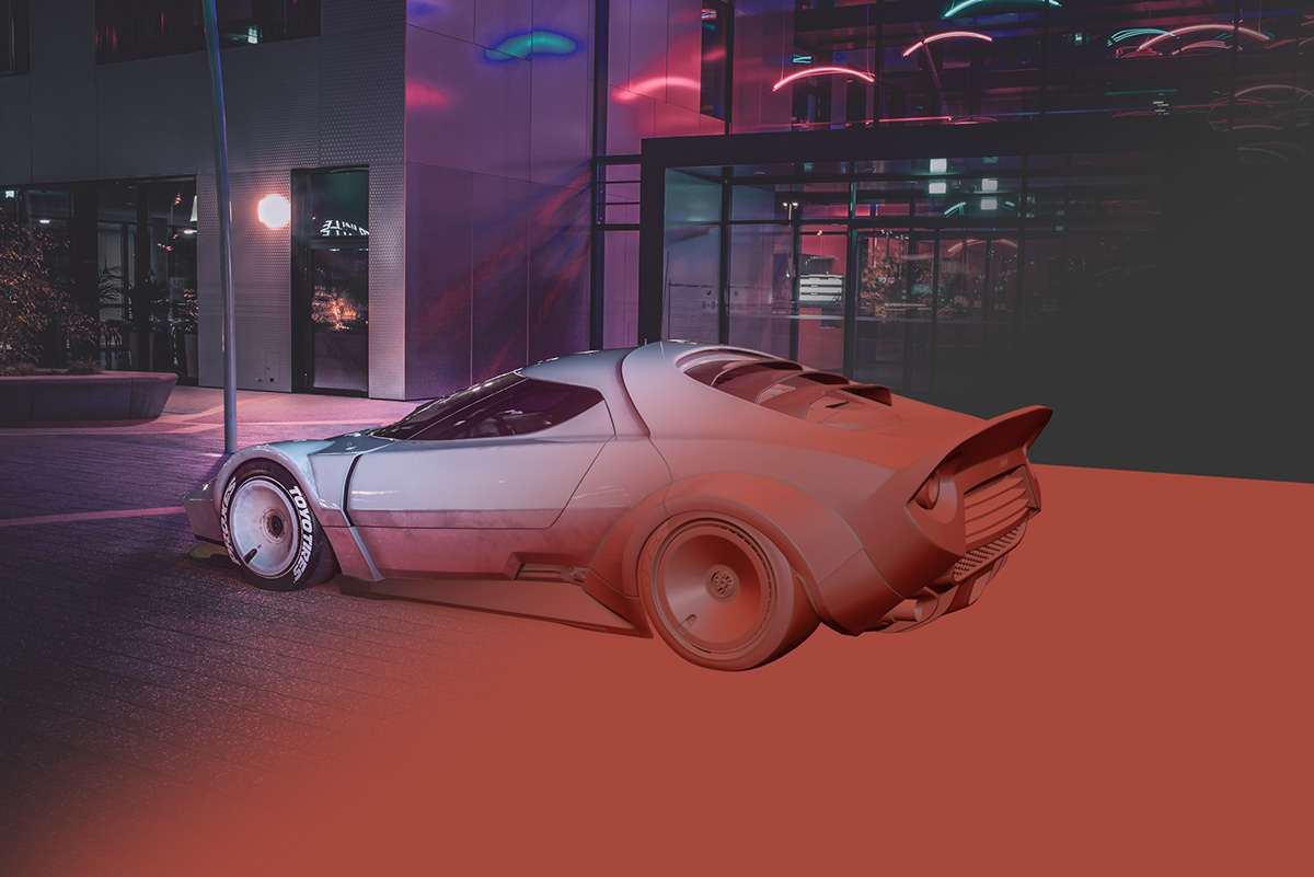 Sports car，fashion，cgi，Render，