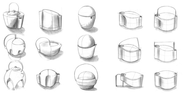 product design，industrial design，tea set，originality，Simplicity，