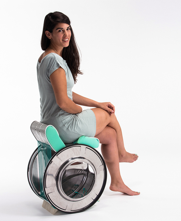 product design，industrial design，Old washing machine，Waste utilization，environment protection，