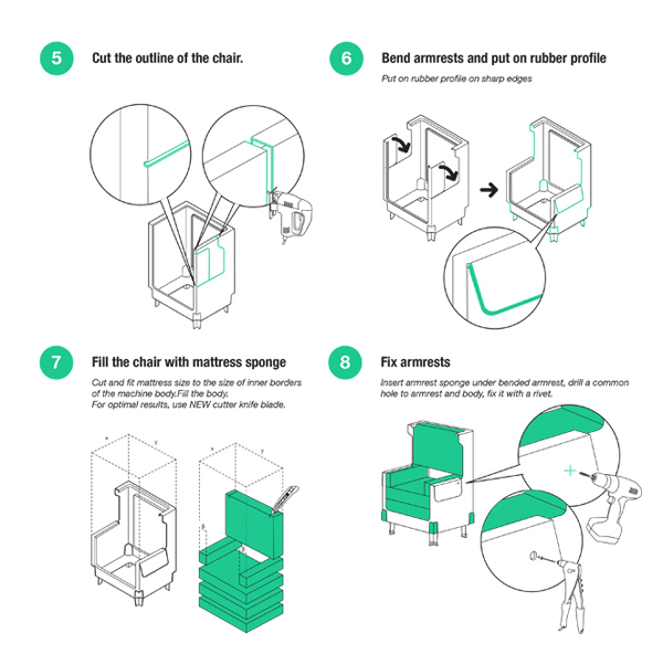 product design，industrial design，Old washing machine，Waste utilization，environment protection，