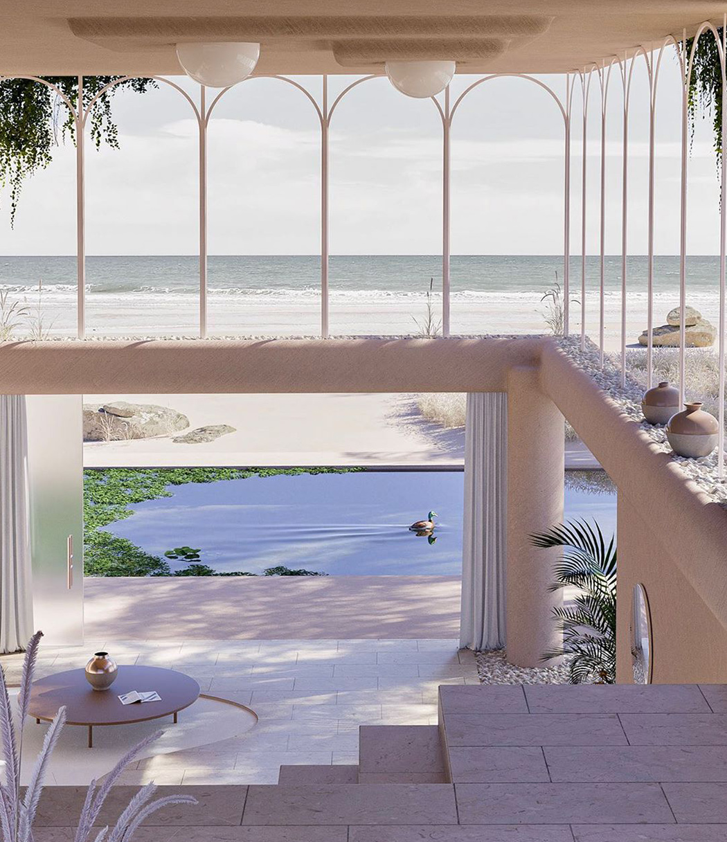 Render，Architecture，3d，on vacation，