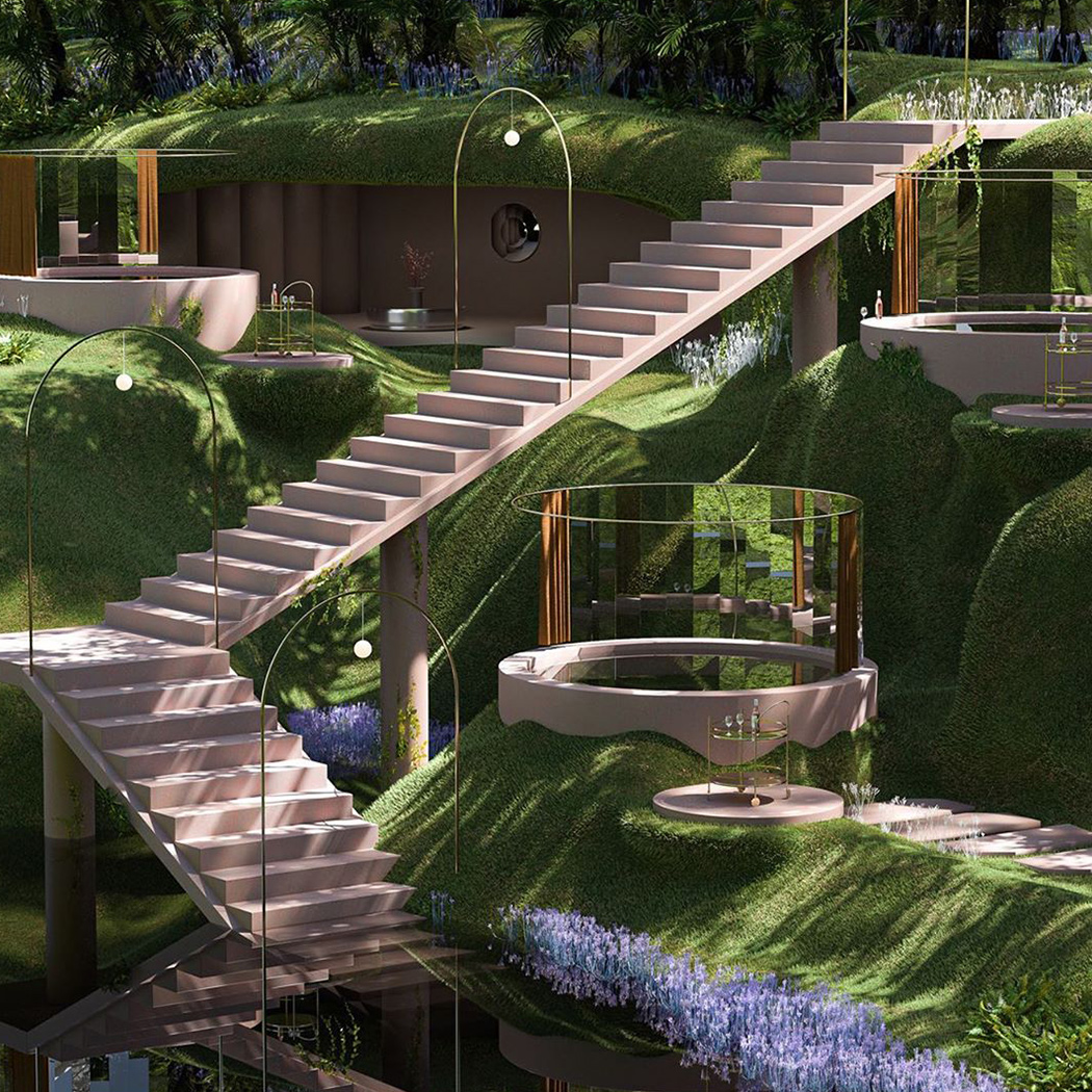 Render，Architecture，3d，on vacation，