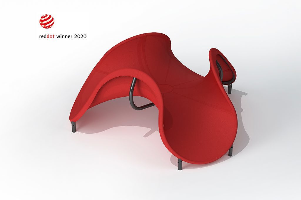 WAVE，Game sculpture，Outdoor sculpture，2020 red dot product design award，