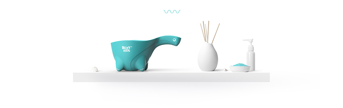 children，Shampoo spoon，novel，delicate，Little dinosaur，