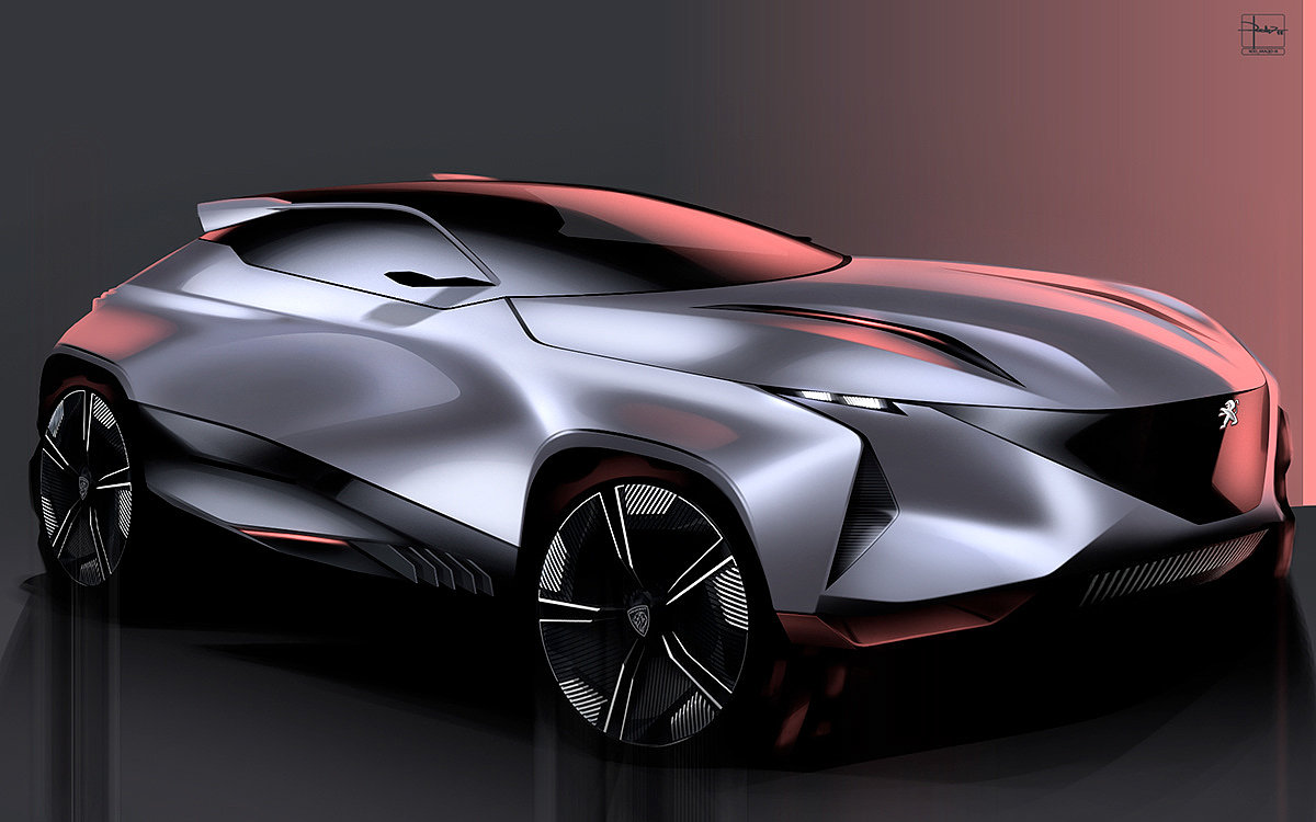 automobile，Hand drawn，sketch，handsome，