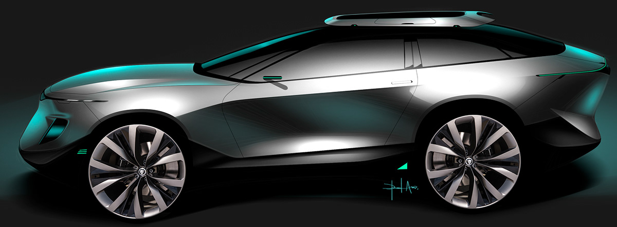 automobile，Hand drawn，sketch，handsome，