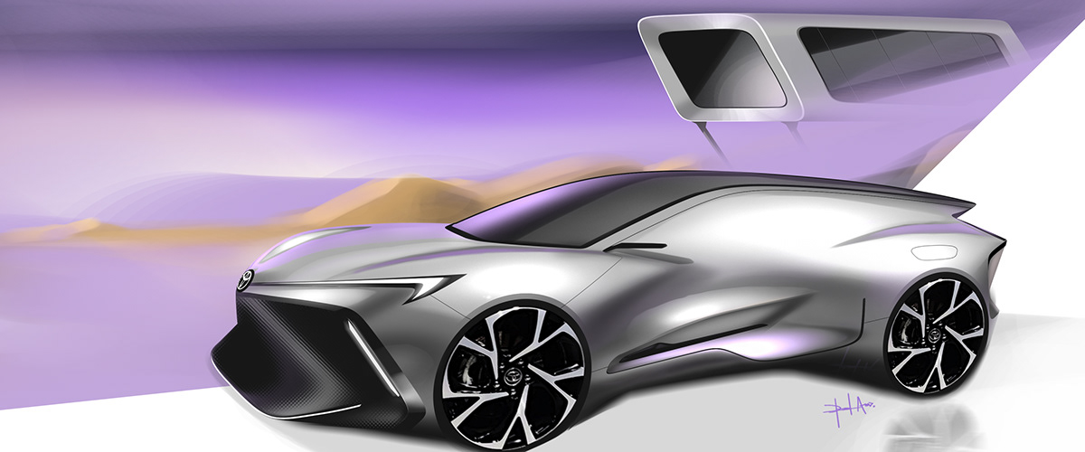 automobile，Hand drawn，sketch，handsome，