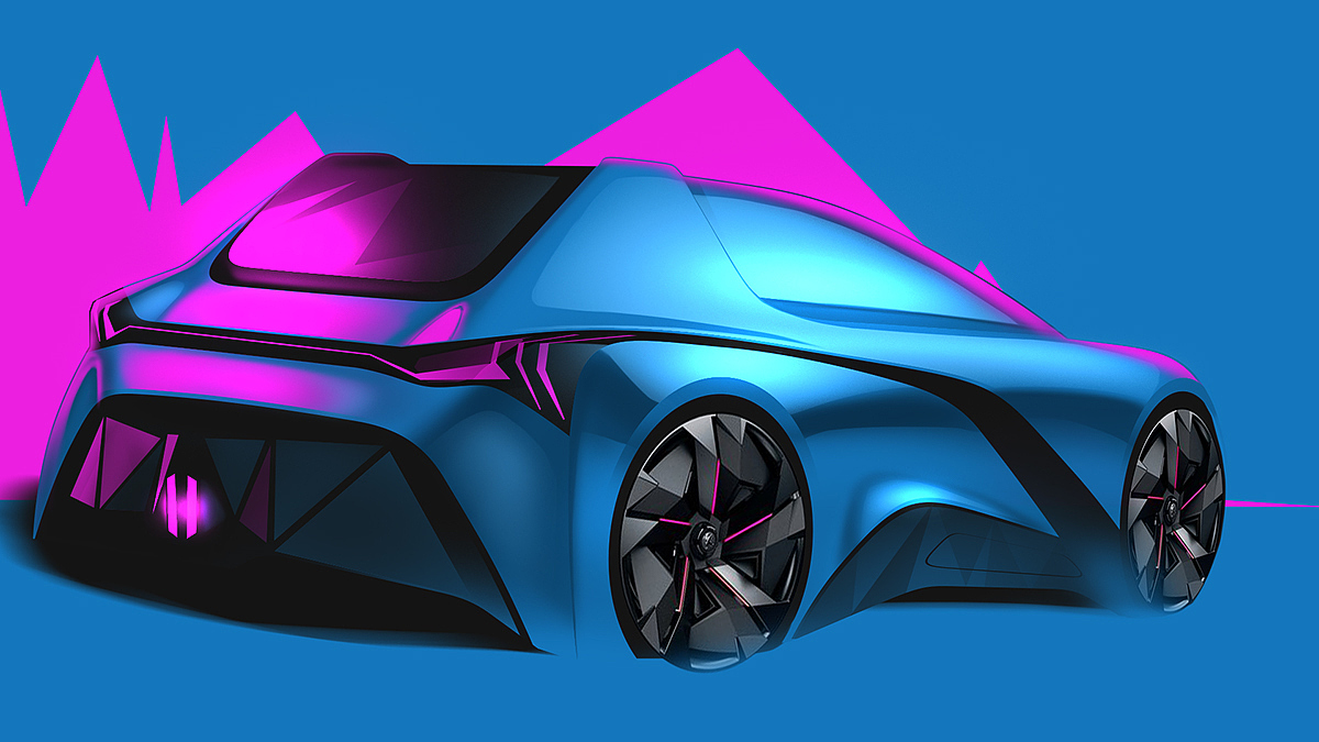 automobile，Hand drawn，sketch，handsome，
