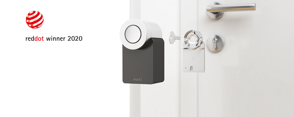 Intelligent door lock，NUKI Smart Lock 2.0，Smart home products，2020 red dot product design award，