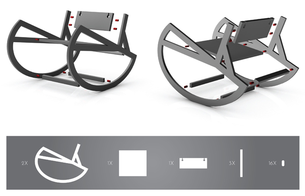 Cushion chair，product design，industrial design，Curve form，comfortable，