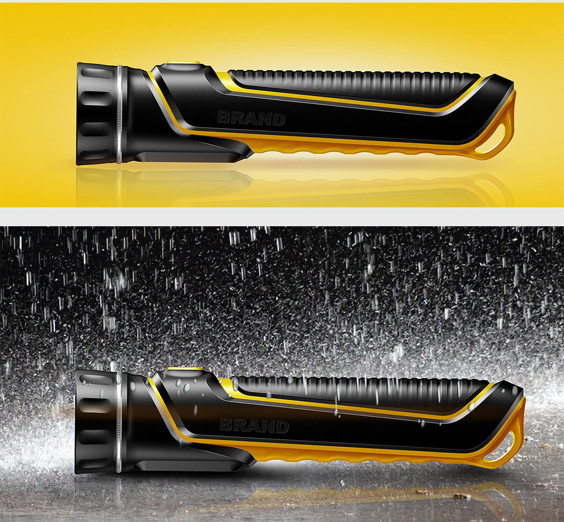 tool，industrial design，Flashlight，waterproof，anticorrosive，Anti oxidation，