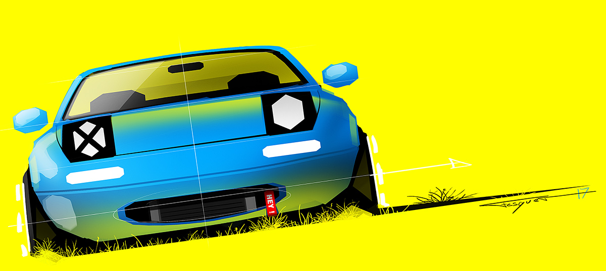 automobile，ps，Art，illustration，