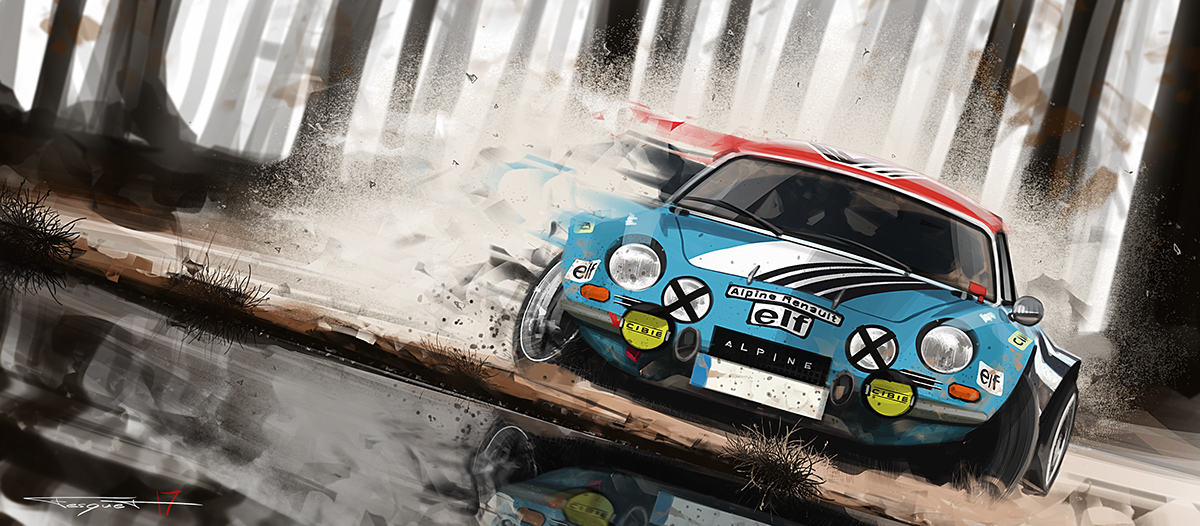 automobile，ps，Art，illustration，