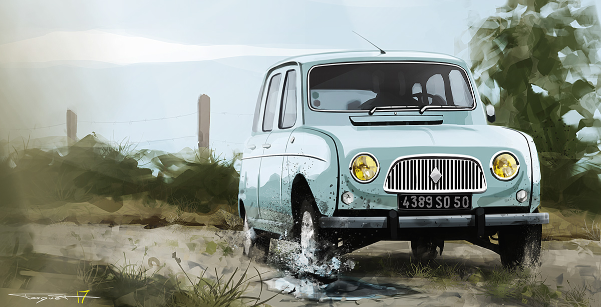 automobile，ps，Art，illustration，