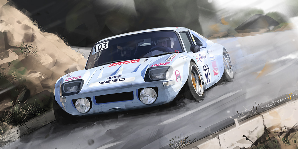 automobile，ps，Art，illustration，