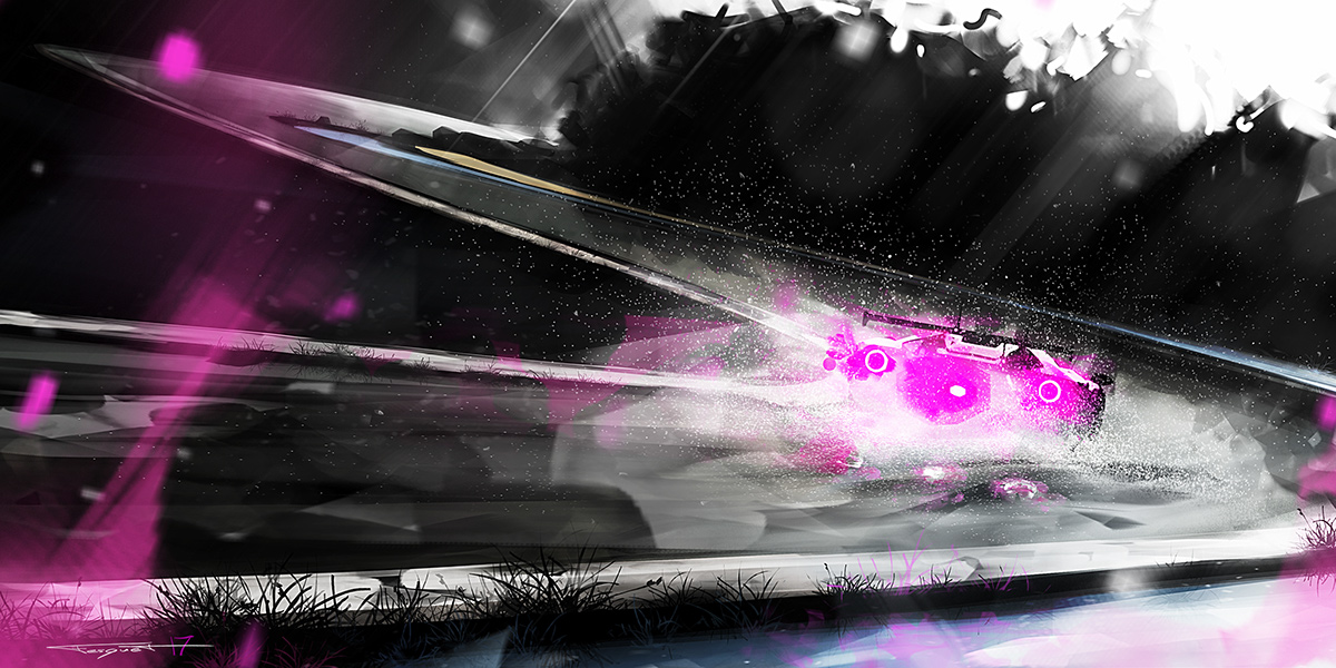 automobile，ps，Art，illustration，