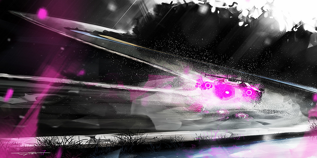 automobile，ps，Art，illustration，