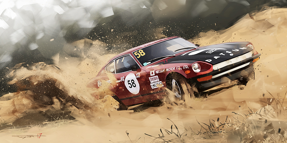 automobile，ps，Art，illustration，