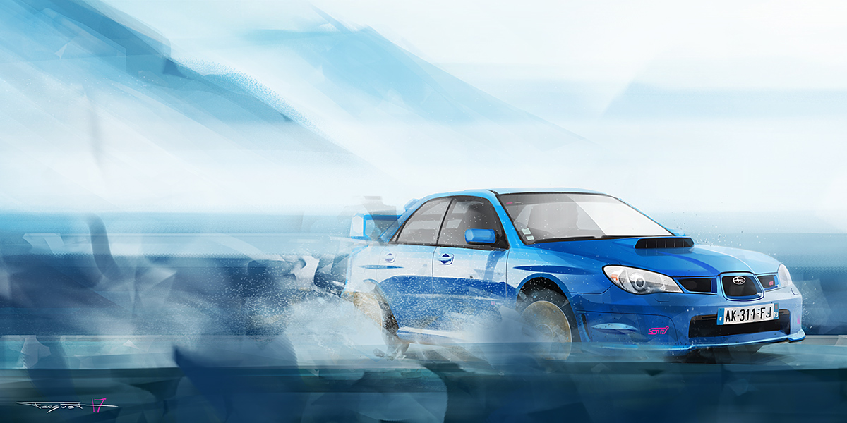 automobile，ps，Art，illustration，