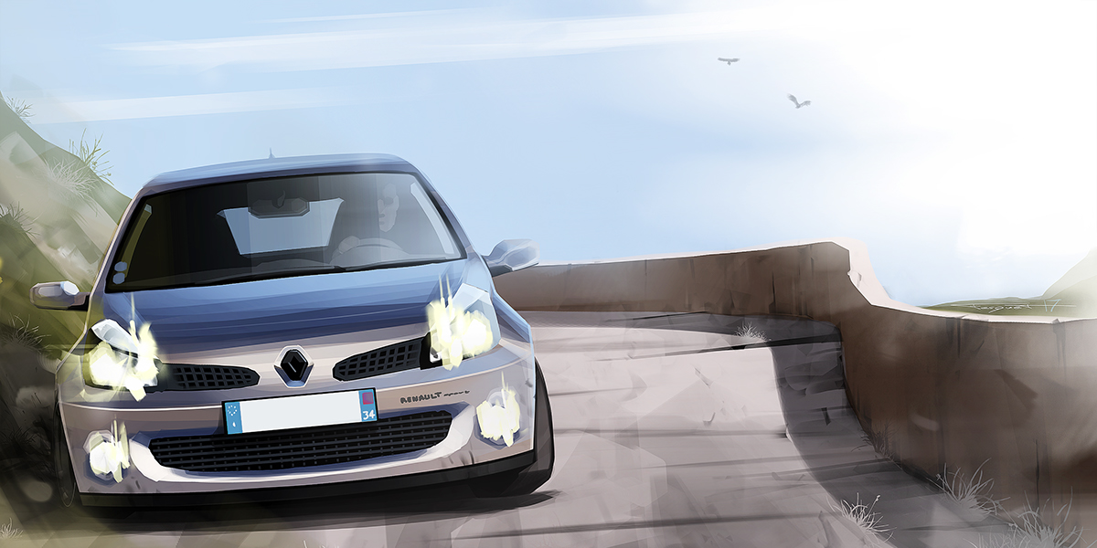 automobile，ps，Art，illustration，