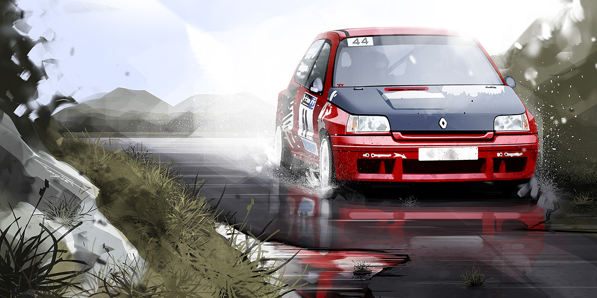 automobile，ps，Art，illustration，