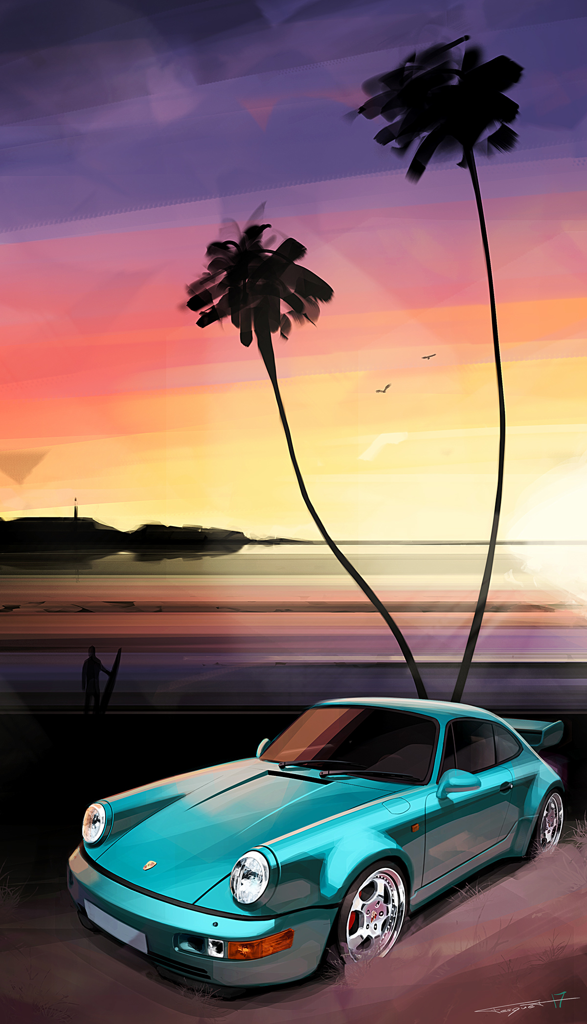 automobile，ps，Art，illustration，