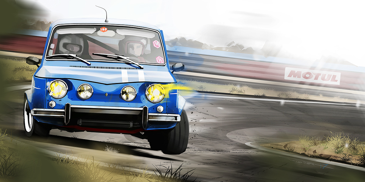 automobile，ps，Art，illustration，