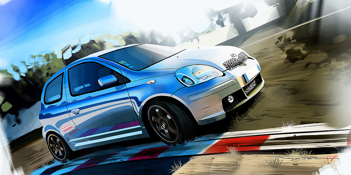 automobile，ps，Art，illustration，