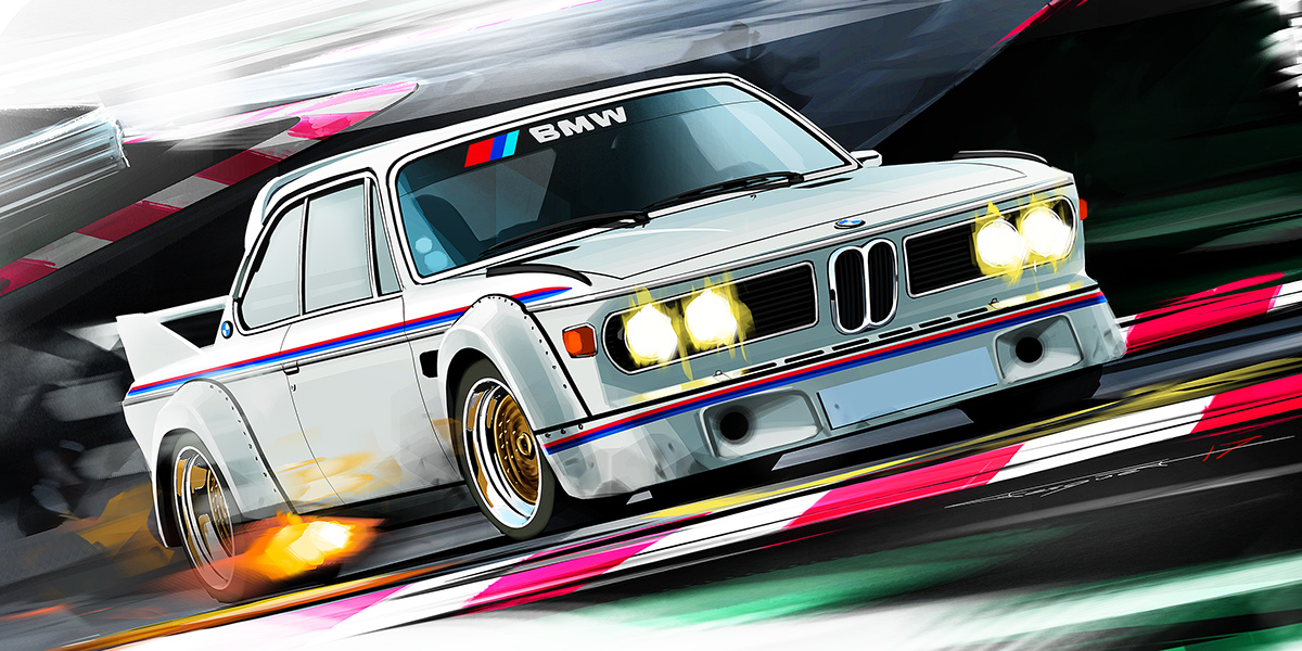 automobile，ps，Art，illustration，