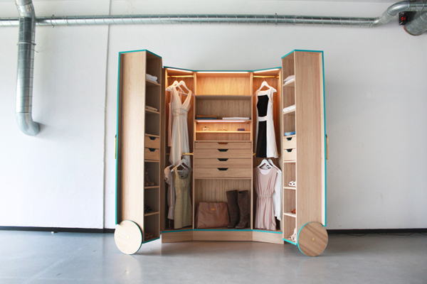 product design，industrial design，Receive，woodiness，Wardrobe，