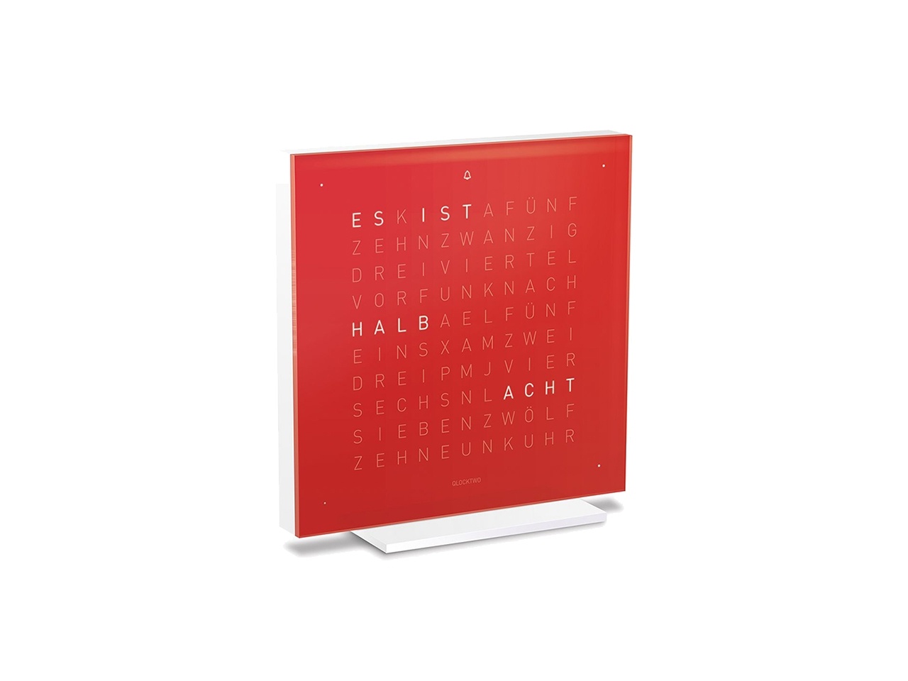 2020 red dot product design award，alarm clock，Clock，time，QLOCKTWO® Touch Pure，magnet，lighting，app，