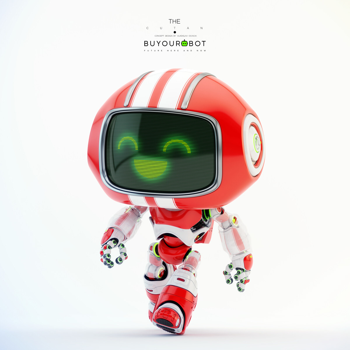 redcutebot超级可爱的小机器人萌化你的心