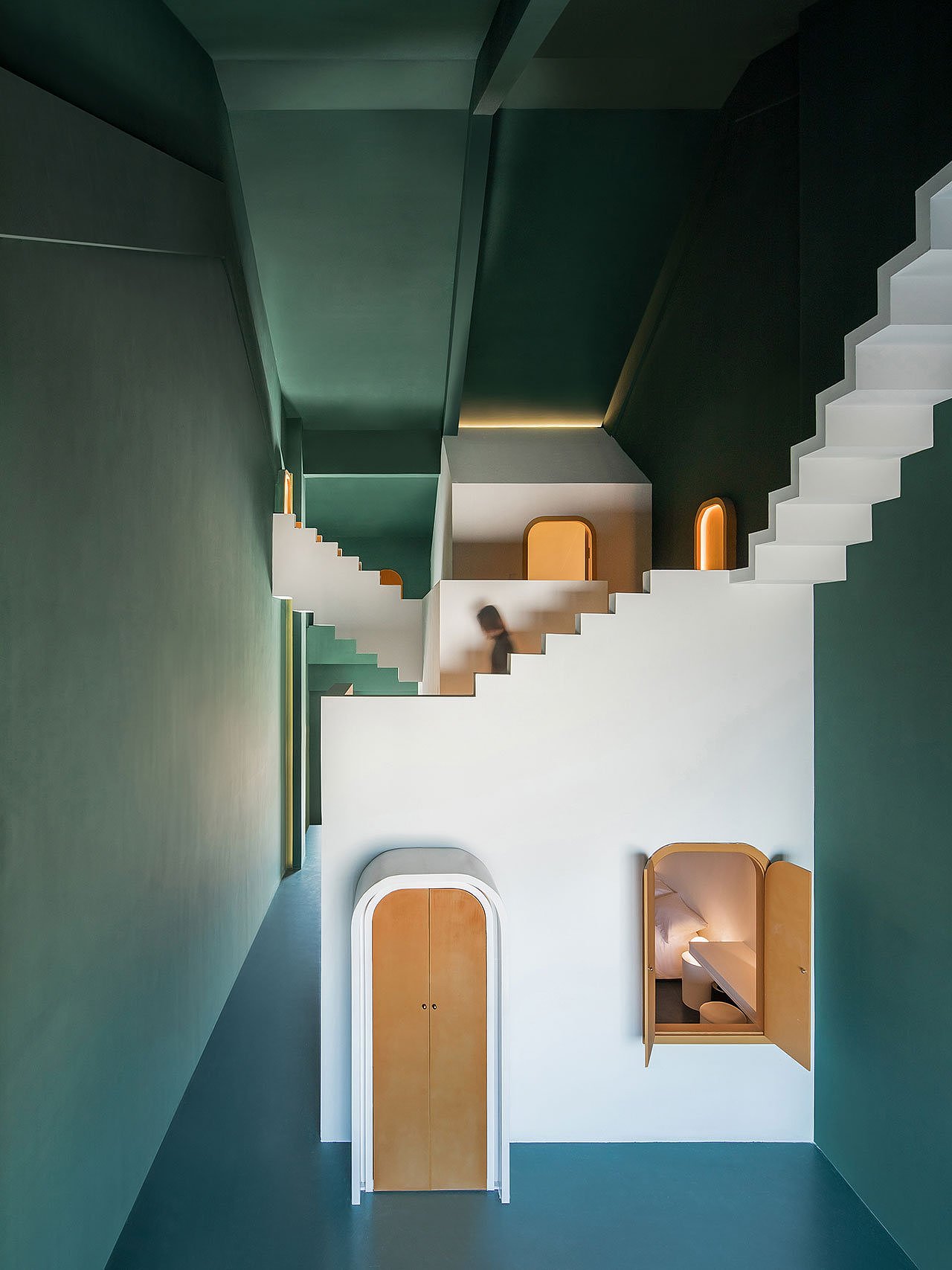hotel，dream，Pink，green，