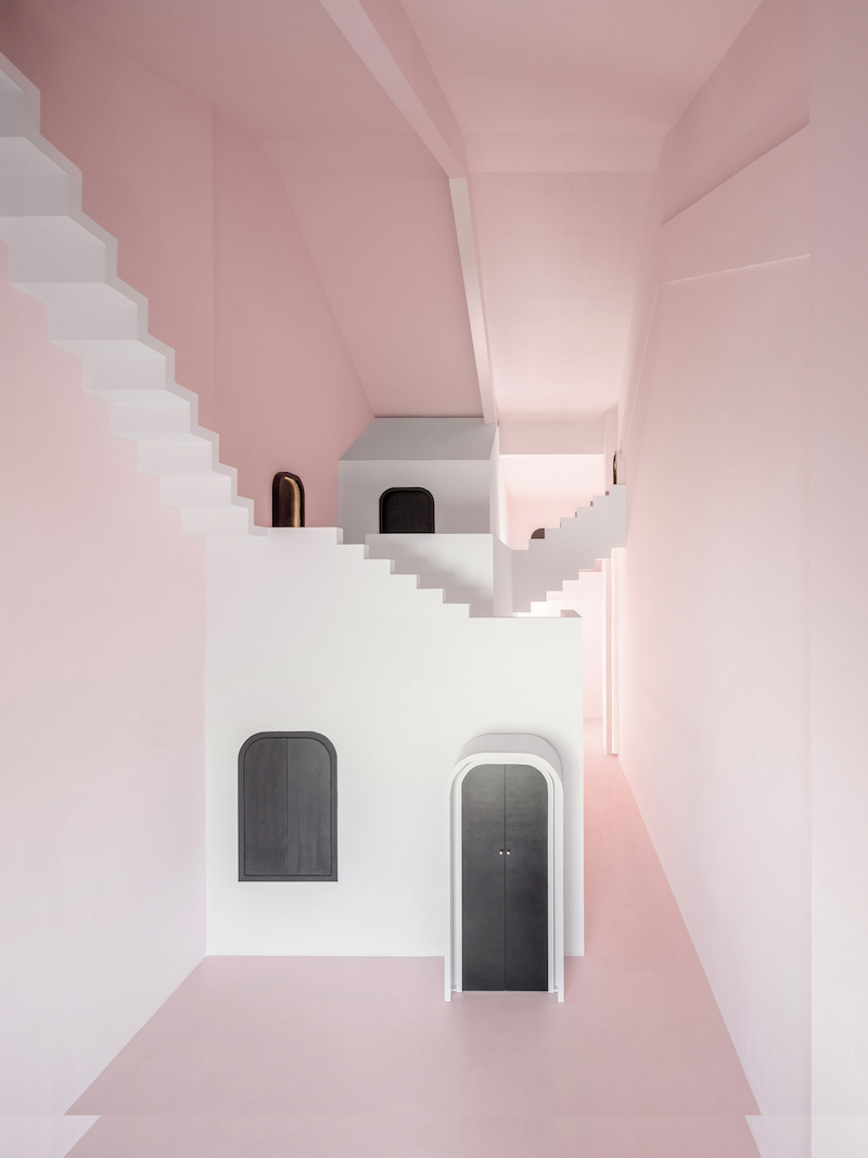 hotel，dream，Pink，green，