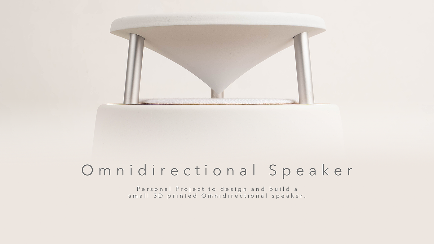 speaker，3D printing，concise，white，