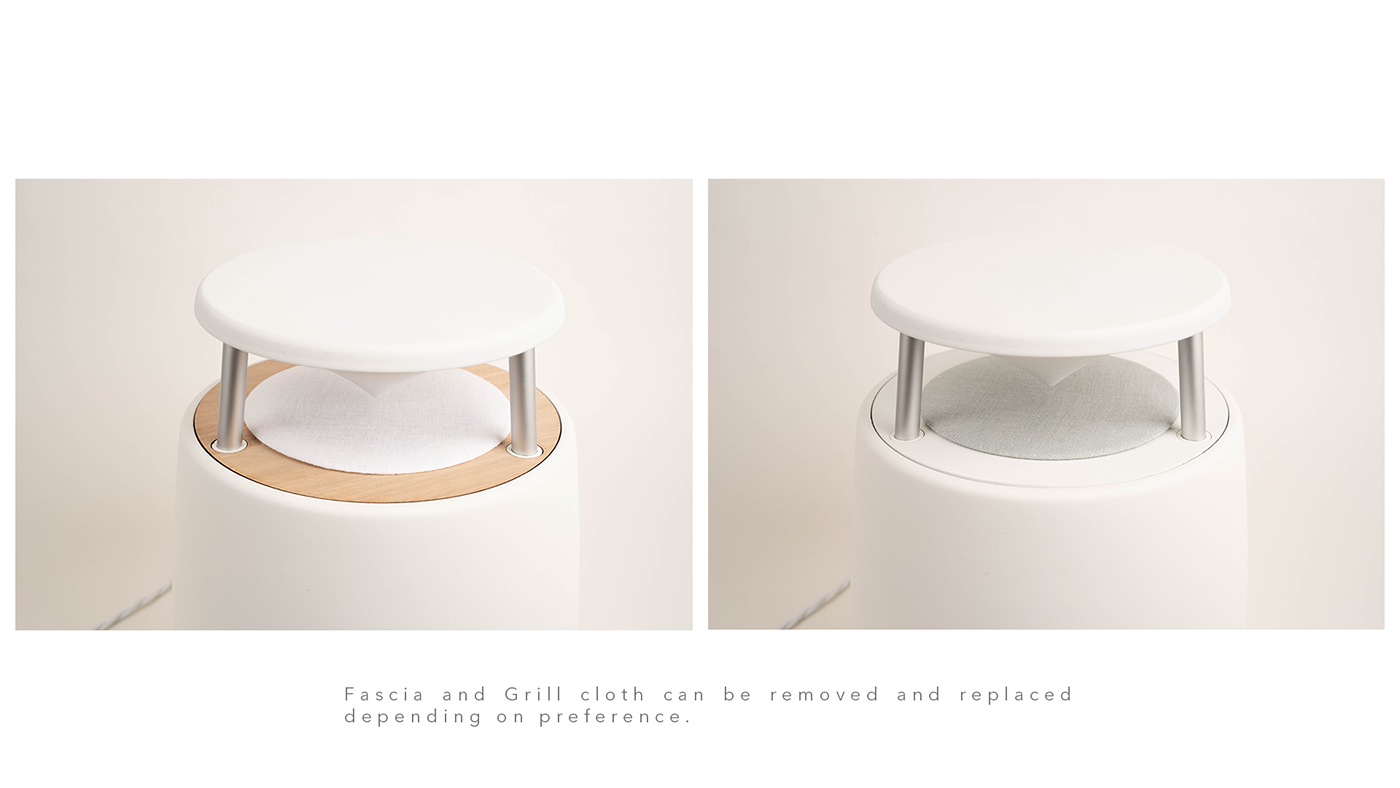 speaker，3D printing，concise，white，