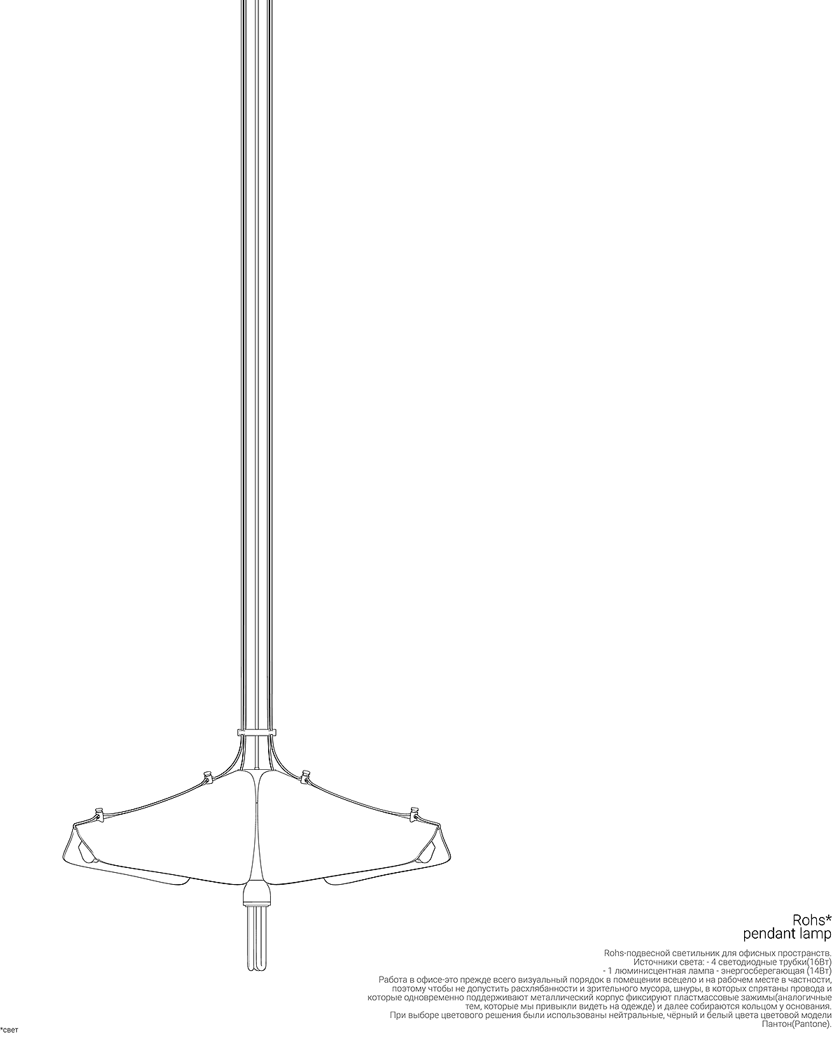 Rohs pendant lamp，灯具设计，金属，