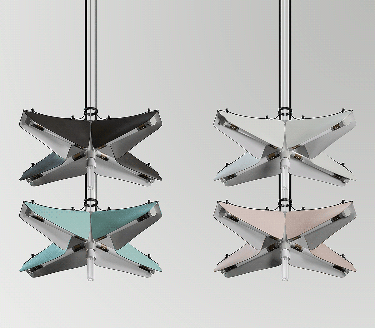 Rohs pendant lamp，灯具设计，金属，