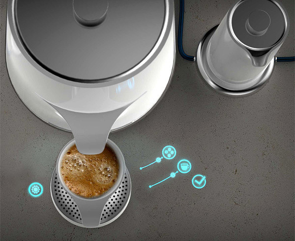 product design，industrial design，intelligence，convenient，Coffee pot，